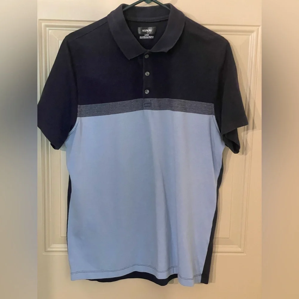 Alfani Blue Dress Shirt - Picture 2 of 5
